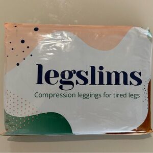 NWTLegSlims Slimming Sleep Leg Shapers - Size Large - Black Compression Leggings